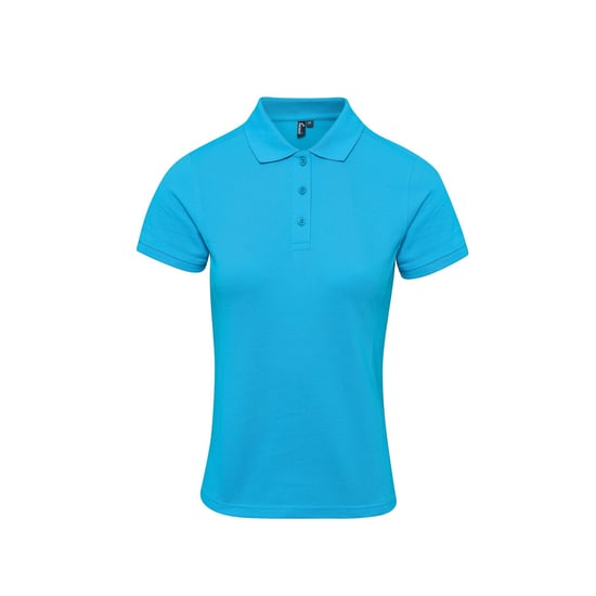 Premier Damen Polo-Shirt Coolchecker mit CoolPlus (Türkis) - Image 1