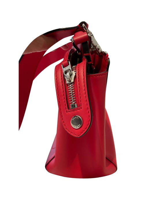 Fendi Dotcom Schultertasche aus rotem Leder - Image 3