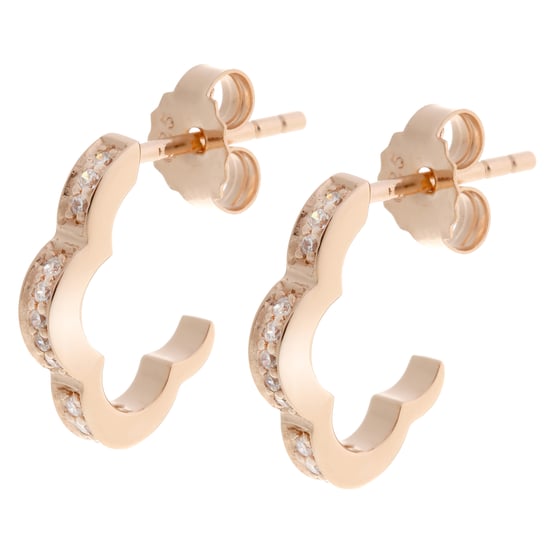 Orphelia 'Onyx' Creolen für Damen, 925 Sterlingsilber, Rosé ZO-7127/RG - Image 1