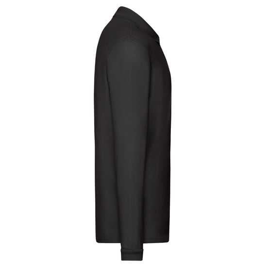 Fruit of the Loom - "Premium" Poloshirt für Herren Langärmlig (Schwarz) - Image 3