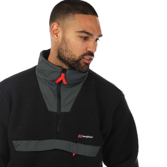 Polaire demi zippée Smock Berghaus Pour Homme en Noir Gris - Image 5