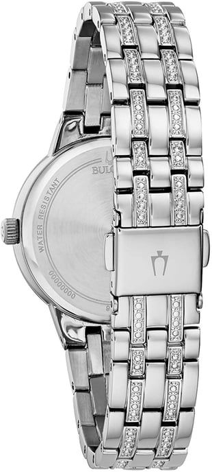 Bulova Phantom Crystal Damen Silber Uhr 96L276 - Image 2