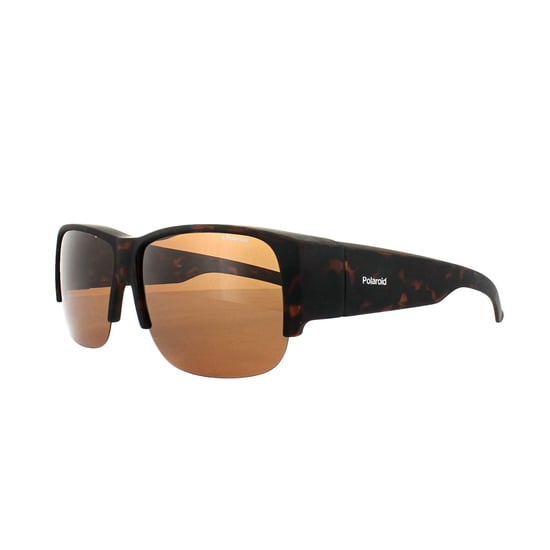 Polaroid Suncovers Semi Rimless Unisex Havana Brown Polarized Sunglasses