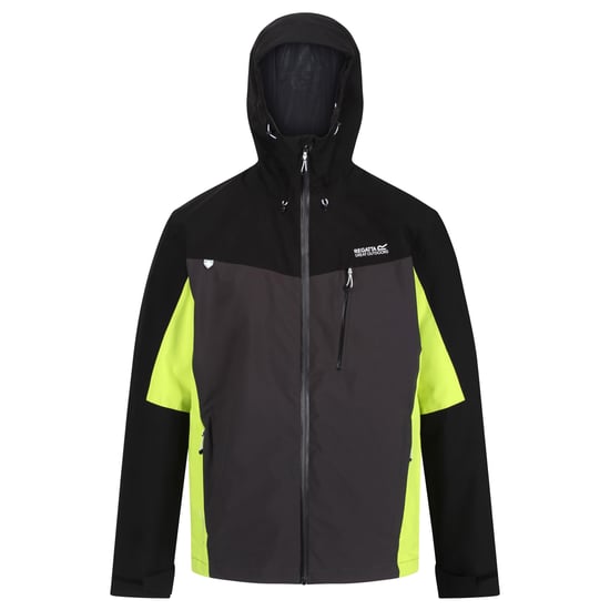 Regatta Mens Birchdale Waterproof Hooded Jacket (Ash/Black)