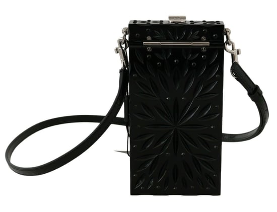 Dolce & Gabbana Women's Black Crystal Plexiglass Cross Cigarette Case Holder