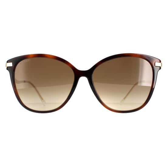 Jimmy Choo CatEye Womens Glitter Havana Brown Gradient Peg/F/S