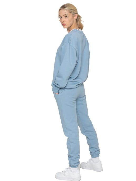 Enzo Womens Oversized Sweatshirt - Blau - Image 6