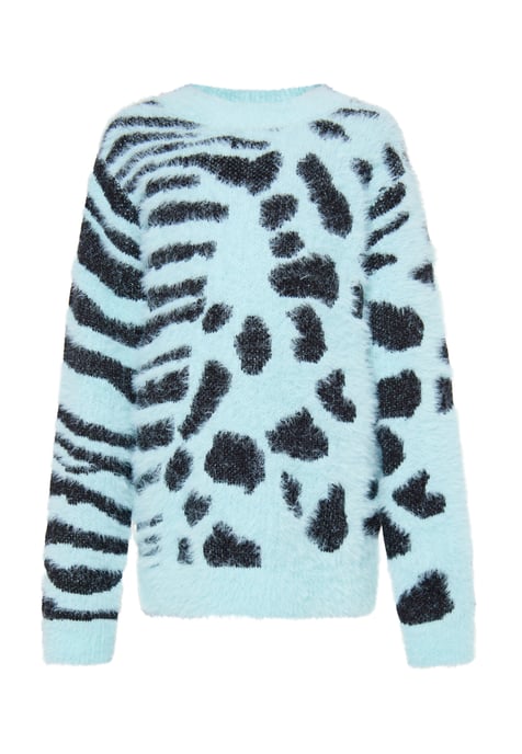 Mymo Strickpullover Mädchen Lagune Minze - Image 1
