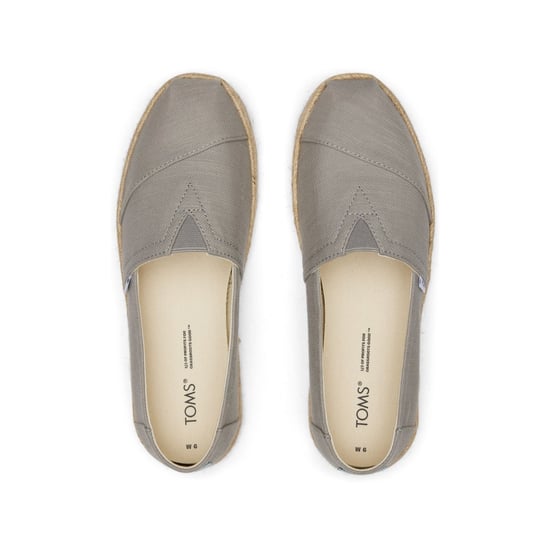TOMS Alpargata Rope 100% Baumwolle Damen Drizzle Grau Espadrilles - Image 4