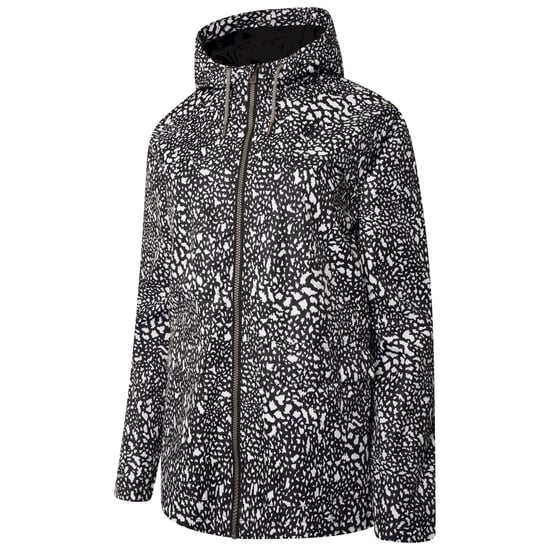 Dare 2B Womens/Ladies The Laura Whitmore Edit - Deviation II Dotted Waterproof Jacket (Black/White)