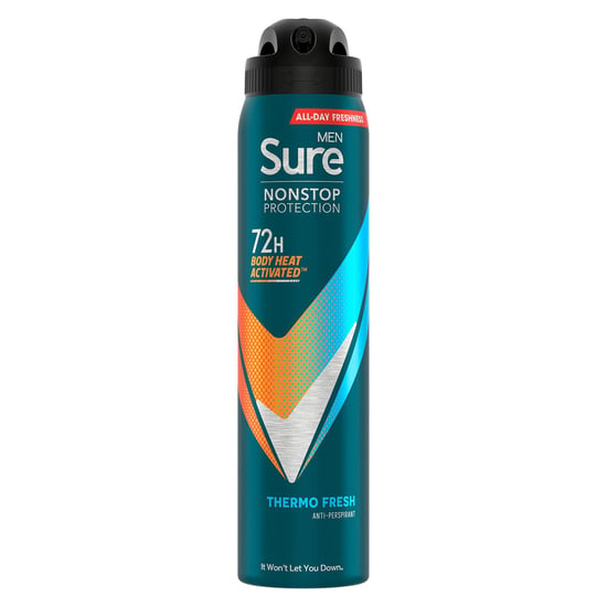 Sure Men Anti-perspirant 72H Nonstop Protection Thermo Fresh Deodorant, 3x250ml