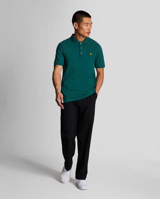 Herren-Poloshirt von Lyle & Scott in Grün - Image 2