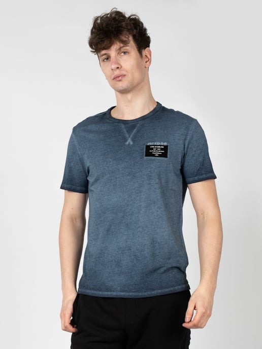 Guess T-Shirt Patch Herren blau - Image 3