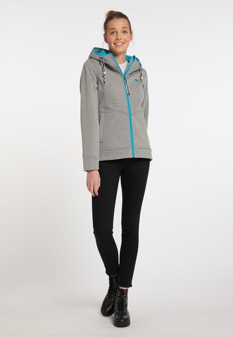 Schmuddelwedda Funktionsjacke Damen grau melange - Image 2