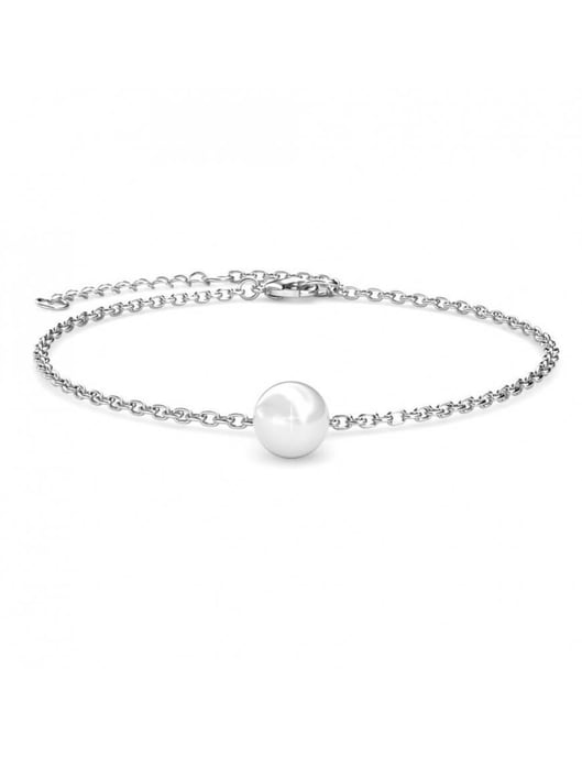 Kristall-Perlenarmband - Silber und Kristall - Image 1