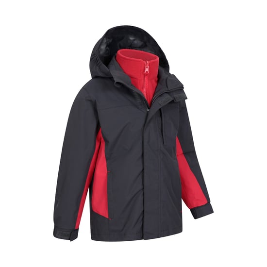 Mountain Warehouse - "Cannonball" Jacke, wasserfest 3 in 1 für Kinder (Grau) - Image 3