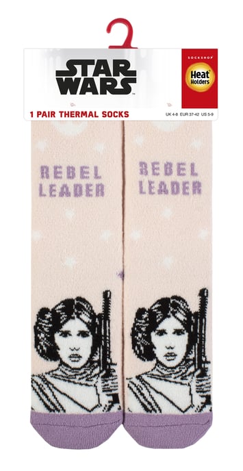 Womens Princess Leia Socken | Heat Holders Lite | Novelty Thermal Star Wars Socken für Damen - Prinzessin Leia - Image 2