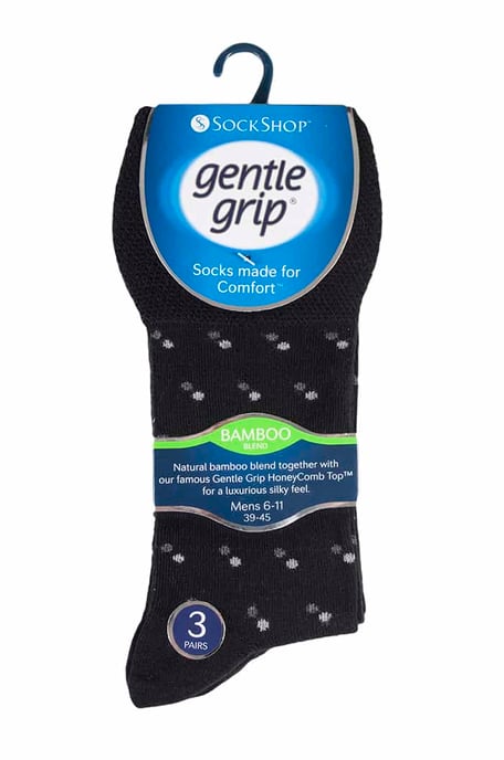 Sock Shop Gentle Grip - 6 Paar nicht elastische Bambus-Socken für Herren - SOMRM04 - Image 2