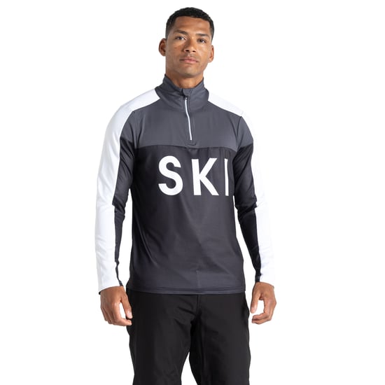 Dare 2B Mens Ski Core Stretch Base Layer Top (Black/Ebony)
