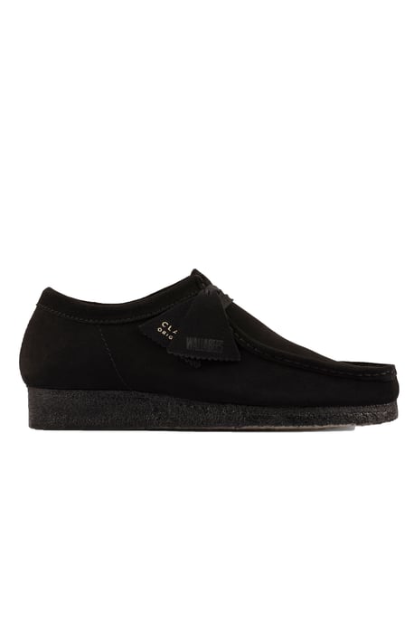 Clarks Originals Wallabee Schuh Schwarz Wildleder - Image 1
