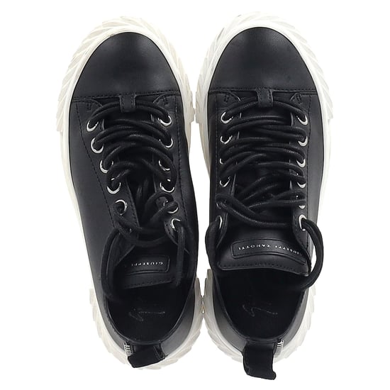 Giuseppe Zanotti Blabber Low-Top Sneaker aus schwarzem Leder - Image 3