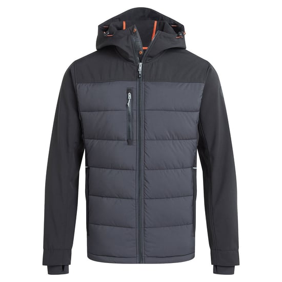 Craghoppers Mens Castleford Hybrid Jacket (Black/Carbon Grey)