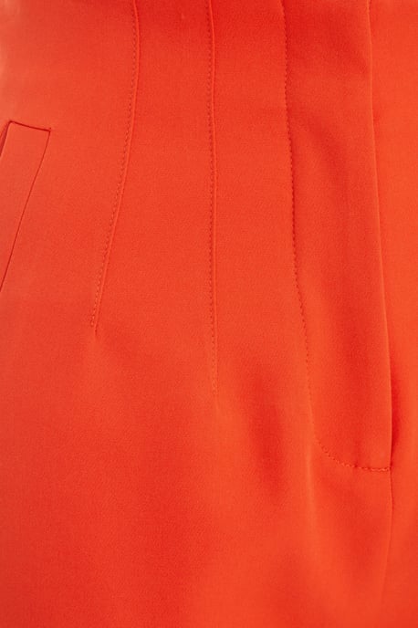 Orange High Waist Tailored Trousers