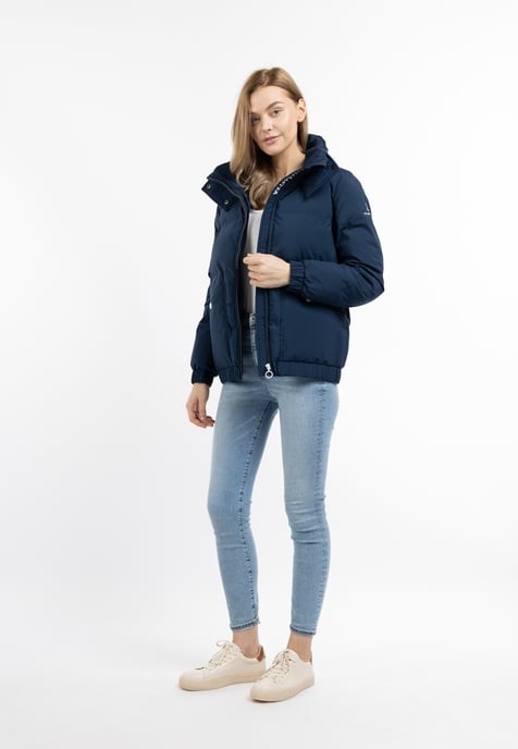 Dreimaster Winterjacke mit Wattierung Damen Dunkelmarine - Image 1