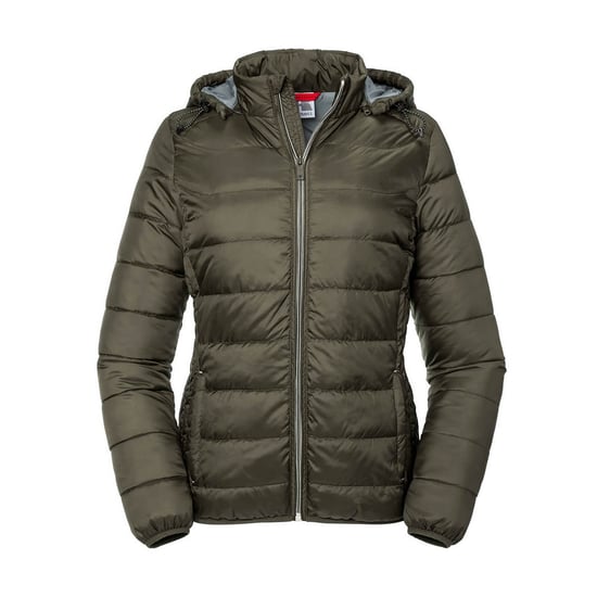 Russell Womens/Ladies Ladies Hooded Nano Jacket (Dark Olive) - Image 1
