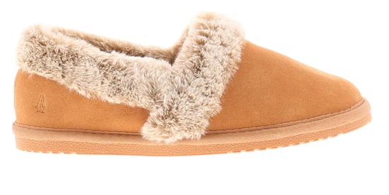 Hush Puppies Ariel Wildleder Damen Hausschuhe In Beige - Image 2