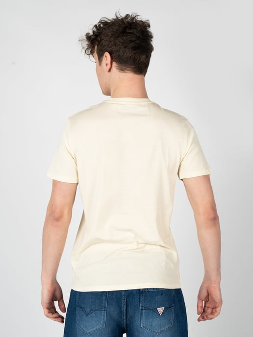 Guess T-Shirt LA Logo Herren gelb - Image 4