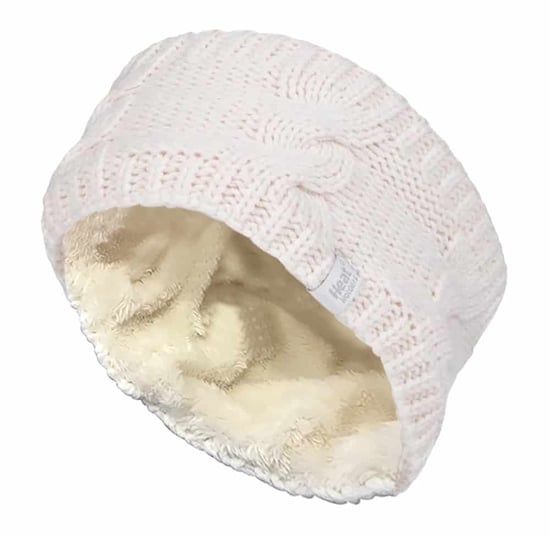 Damen Kabel gestrickt Fleece gefüttert Thermal Winter Ohrwärmer Stirnband - Image 1