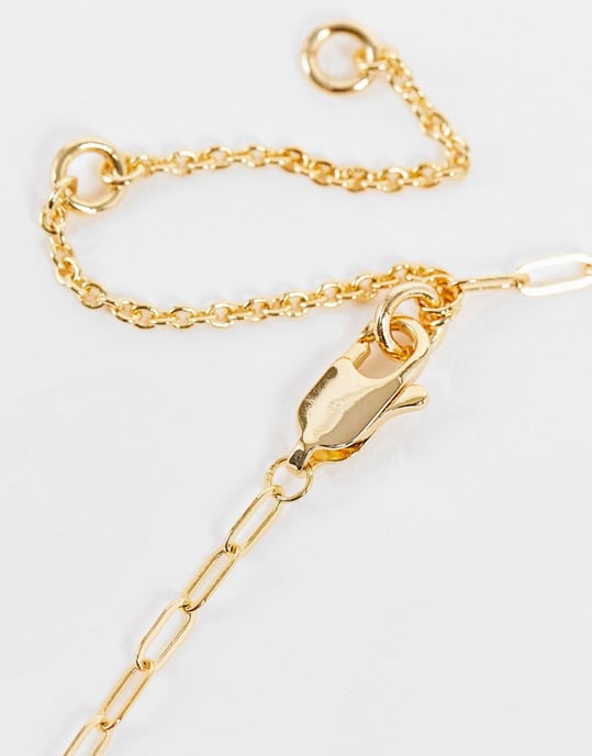Topshop 14k gold plated J initial pandant necklace