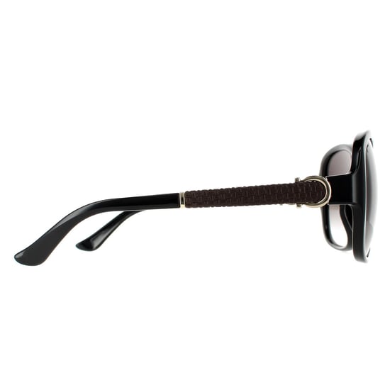 Salvatore Ferragamo Butterfly Damen Schwarz Grau Gradient Sonnenbrille - Image 4