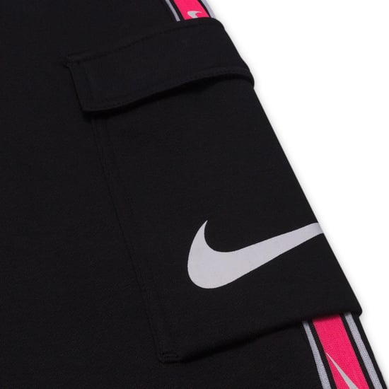 Nike Sportswear Men's Repeat Crew Fleece Tracksuit Black/Hyper Pink