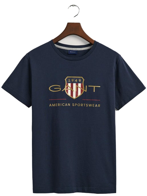Gant | Herren T-Shirt mit Rundhalsausschnitt Archive Shield - Image 5