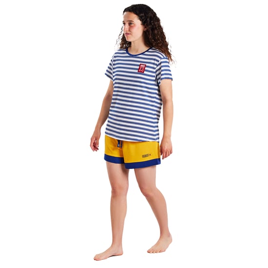 Women's short-sleeved and round neck pajamas MUEH0200
