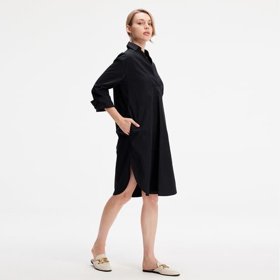 Minimalistisches Hemdkleid aus Baumwolle - Image 3