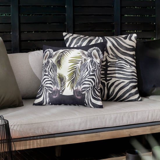 Paoletti Leopardis Zebra Gewebtes Outdoor Kissen mit Füllung - Image 5