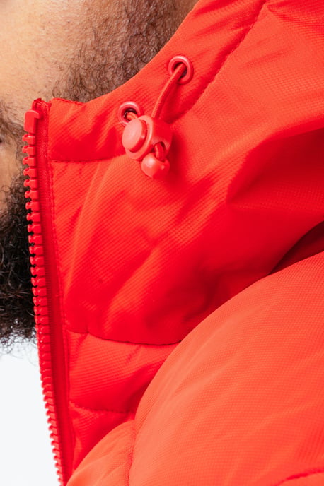 Hype Red Luxe Short Line Men's Padded Jacket