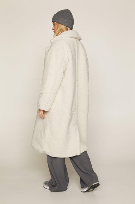 Curly Borg Longline Coat