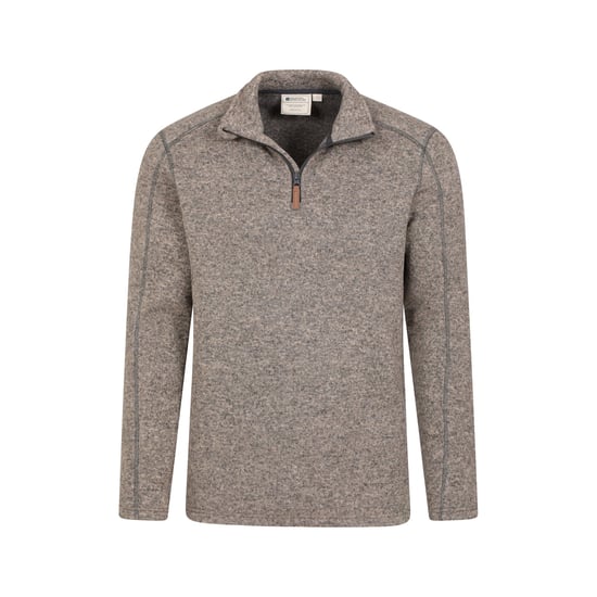 Mountain Warehouse Mens Idris II Half Zip Fleece Top (Beige)