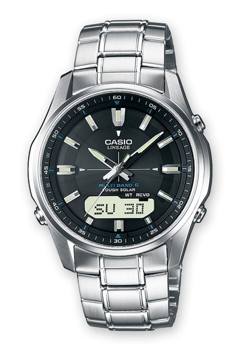 Casio Funkgesteuerte Uhren Herren Silberne Uhr LCW-M100DSE-1AER - Image 1