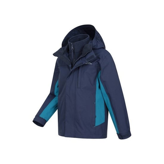 Mountain Warehouse Childrens/Kids Cannonball 3 in 1 Wasserdichte Jacke (Blau) - Image 3