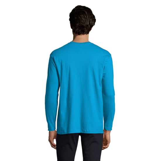 SOLS - "Monarch" T-Shirt für Herren Langärmlig (Aquablau) - Image 2