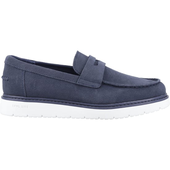 TOMS Navi TRVL LITE Havana Herren Mokassins aus Leder in Marineblau - Image 5
