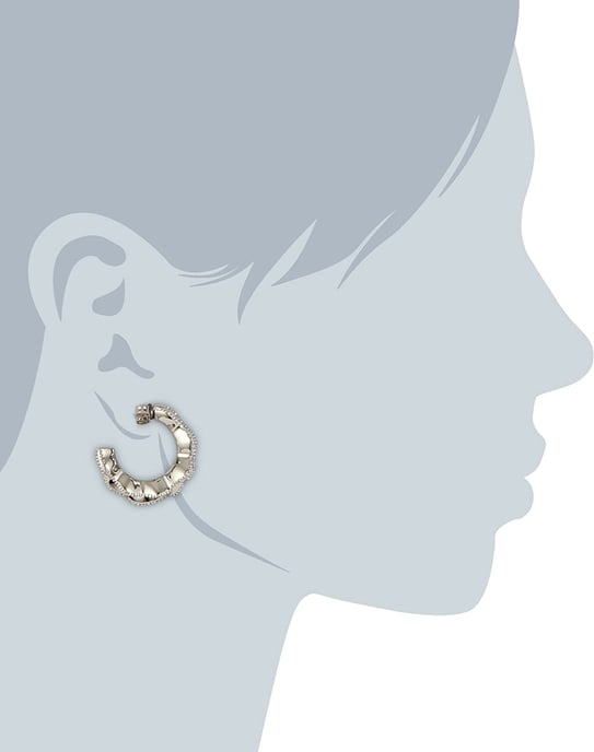 Orphelia Creolen für Damen, 925 Sterlingsilber, Silber ZO-5792 - Image 3