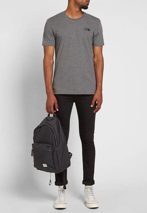 Die Nordwand Mens SS einfache Kuppel T Shirt grau - Image 3