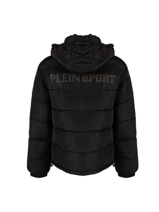 Plein Sport Fettes Rückenlogo Gepolsterte Schwarze Jacke - Image 5