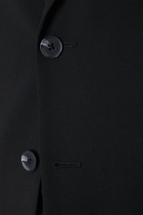 Tailored Fit Black Essential Suit Jacket - Image 5